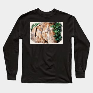 Elephant / Maléa is looking for the goblin - children's book WolfArt Long Sleeve T-Shirt